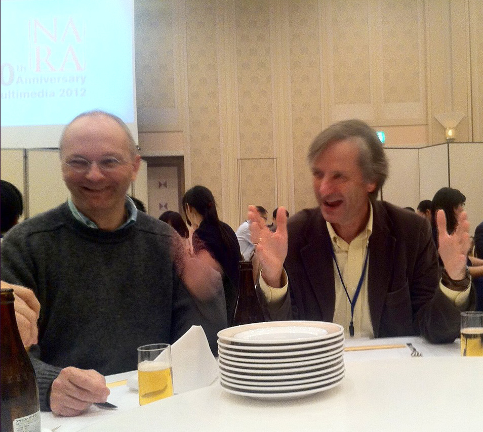 Frank Nack and Dick Bulterman in Nara Japan.